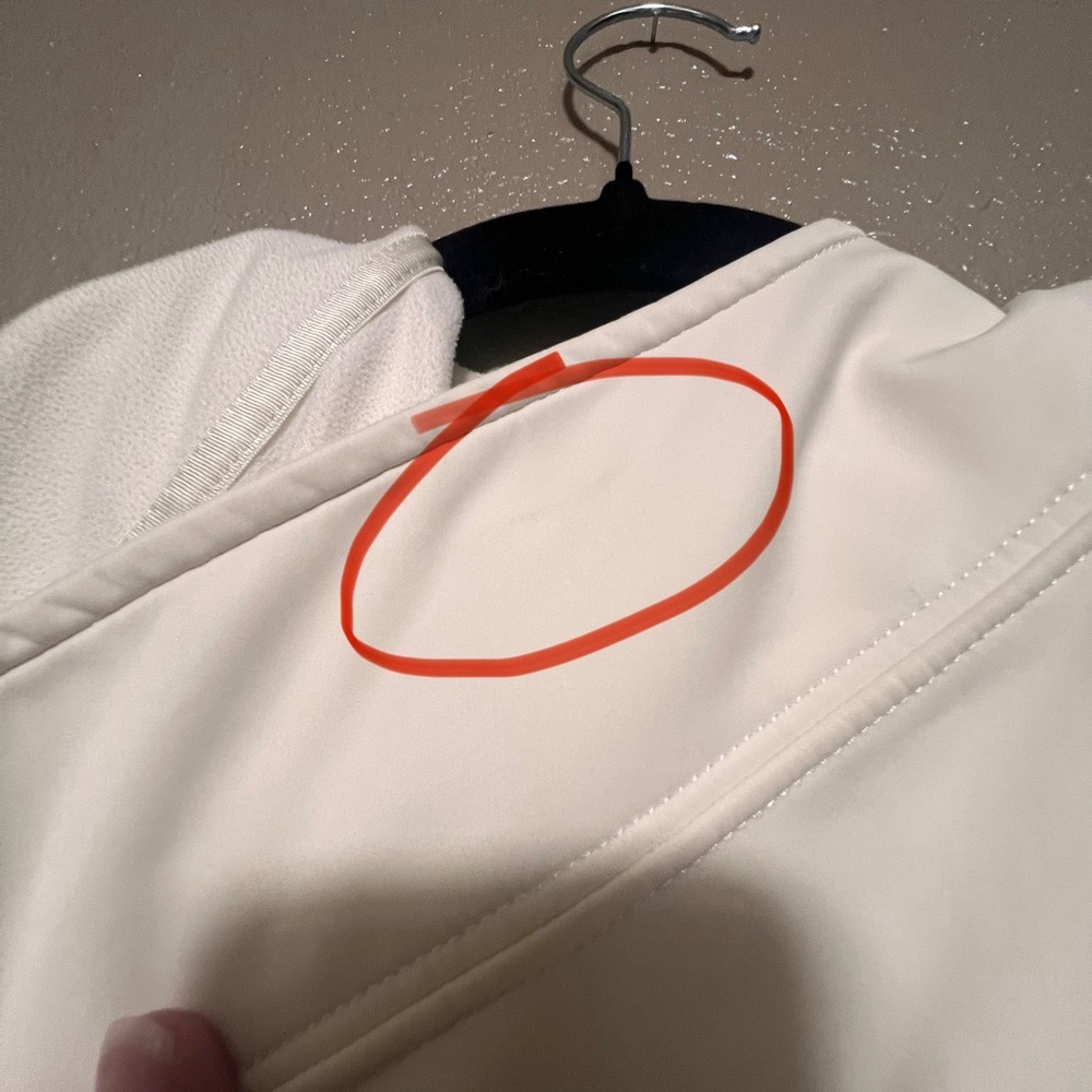 Lululemon Athletica Cream Softshell Limited Edition Uba Jacket Activewear Coat - Picture 11 of 15